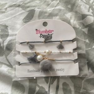 NWT slumber party 3 piece girls bracelets